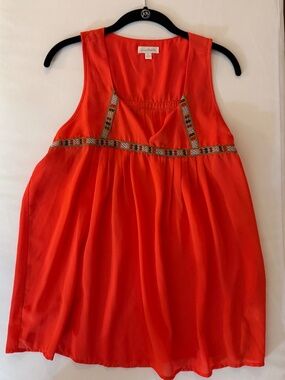Sleeveless Charming Charlie Orange Tank